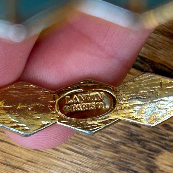 Lanvin Gold Tone Enamel Zig Zag Bracelet - Picture 5 of 8